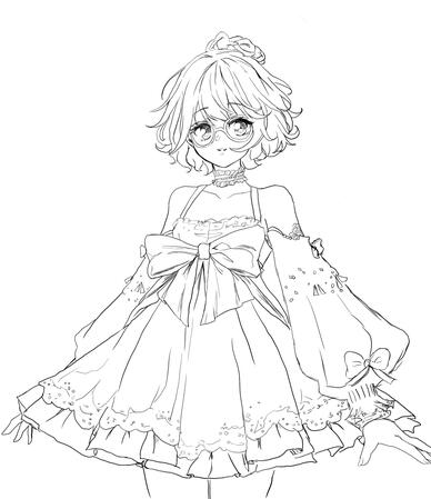 Half body sketch
