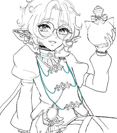 Halfbody sketch
